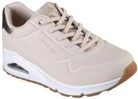 Slip-On Sneaker SKECHERS "UNO SHIMMER AWAY", Damen, Gr. 35, beige (natur),
