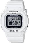 Funkchronograph CASIO BABY-G, wei&szlig; (wei&szlig;, grau, schwarz), Armbanduhren, Damen,