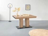 S&auml;ulen-Esstisch HELA, schwarz (artisan, schwarz, artisan, schwarz, artisan,
