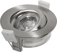 HEITRONIC LED Einbaustrahler "DL6809", grau (nickelfarben), 1, &Oslash; 7,9cm H: 3,4cm, 1