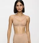 B&uuml;gelloser BH TRIUMPH "Modern Lace+Cotton", Damen, Gr. 75, Cup A, beige (neutral