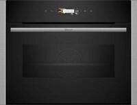 NEFF Backofen mit Mikrowelle "C24MR21N0", grau (silberfarben), B:59,6cm H:45,5cm