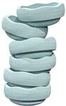 Balancetrainer STAPELSTEIN "Stapelstein mint", gr&uuml;n (mint), Balancetrainer,...