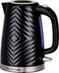 RUSSELL HOBBS Wasserkocher "Groove Black 26380-70", schwarz (schwarz, edelstahl),