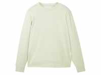 TOM TAILOR Herren Basic Sweatshirt, grün, Uni, Gr. XL