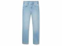 TOM TAILOR Damen Alexa Straight Jeans mit recyceltem Polyester, blau, Uni, Gr....