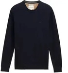 TOM TAILOR Herren Strickpullover aus Baumwolle, blau, Meliert, Gr. XXL