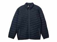 TOM TAILOR Herren Plus - Lightweight Jacke aus recyceltem Polyester, blau, Uni, Gr.