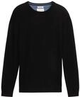 TOM TAILOR Herren Strickpullover aus Baumwolle, schwarz, Uni, Gr. XXL