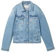 TOM TAILOR Damen Jeansjacke mit recycelter Baumwolle, blau, Uni, Gr. XL