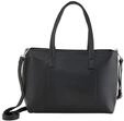 TOM TAILOR Damen TTELIS M Shopper mit Ziernaht, schwarz, Uni, Gr. ONESIZE