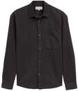 TOM TAILOR DENIM Herren Relaxed Fit Hemd mit Brusttasche, grau, Uni, Gr. XXL