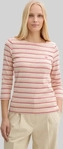Tom Tailor 1045535_37373, TOM TAILOR Damen Langarmshirt mit Streifenmuster, rot,