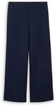 TOM TAILOR DENIM Damen High Waist Culotte Hose, blau, Uni, Gr. XXL