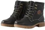 TOM TAILOR Damen Wasserdichte Stiefel mit F&uuml;tterung, schwarz, Uni, Gr. 36