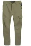 TOM TAILOR DENIM Herren Regular Tapered Cargo Hose, gr&uuml;n, Uni, Gr. XXL