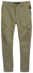 TOM TAILOR DENIM Herren Regular Tapered Cargo Hose, gr&uuml;n, Uni, Gr. XXL