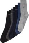 TOM TAILOR Herren Socken in einer 7-Tage-Box, grau, Uni, Gr. 39-42