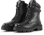 TOM TAILOR Damen Gef&uuml;tterte Stiefel, schwarz, Uni, Gr. 36
