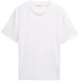 TOM TAILOR DENIM Damen Loose Fit T-Shirt, wei&szlig;, Uni, Gr. XXL