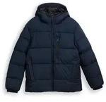 TOM TAILOR DENIM Herren Lightweight Pufferjacke mit Kapuze, blau, Uni, Gr. XXL