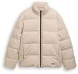 TOM TAILOR DENIM Herren Cord Puffer-Jacke mit Stehkragen, braun, Uni, Gr. XXL