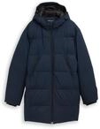 TOM TAILOR DENIM Herren Puffer Parka mit Kapuze, blau, Uni, Gr. XXL