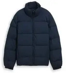 TOM TAILOR DENIM Herren Lightweight Pufferjacke mit Stehkragen, blau, Uni, Gr. XXL