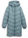 TOM TAILOR Damen Puffer-Mantel mit Kapuze, gr&uuml;n, Uni, Gr. XXL