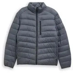 TOM TAILOR DENIM Herren Lightweight Steppjacke mit Stehkragen, grau, Uni, Gr. XL