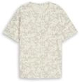 TOM TAILOR Herren Plus Size - T-Shirt mit Allover-Print, wei&szlig;, Gemustert, Gr....
