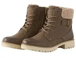 TOM TAILOR Damen Wasserdichte Stiefel mit F&uuml;tterung, beige, Uni, Gr. 37