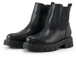 TOM TAILOR Damen Gef&uuml;tterte Chelsea Boots, schwarz, Uni, Gr. 36