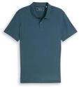 TOM TAILOR DENIM Herren Jersey Poloshirt aus Baumwolle, gr&uuml;n, Uni, Gr. XXL