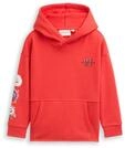 TOM TAILOR Jungen Oversize Hoodie Sweatshirt, rot, Uni, Gr. 92/98