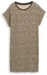 TOM TAILOR Damen Nachthemd mit Leo-Muster, beige, Animalprint, Gr. 36