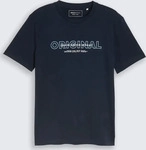 Tom Tailor Denim 1043491_21503, TOM TAILOR DENIM Herren Basic T-Shirt mit Logo-Print,