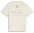 TOM TAILOR Herren Henley T-Shirt im Used-Look, braun, Uni, Gr. XXL