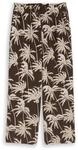 TOM TAILOR DENIM Damen Crinkle Culotte Hose, braun, Gemustert, Gr. L
