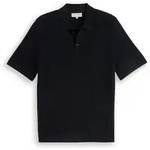 TOM TAILOR Herren Strick-Poloshirt aus Baumwolle, blau, Uni, Gr. XXL