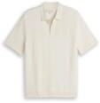 TOM TAILOR Herren Strick-Poloshirt aus Baumwolle, braun, Uni, Gr. XXL