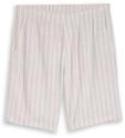 TOM TAILOR DENIM Herren TTRELAXED Shorts mit Leinenanteil, grau, Gestreift, Gr. XXL