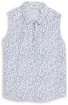 TOM TAILOR Damen Blusentop mit Muster, wei&szlig;, Gemustert, Gr. 36
