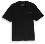 TOM TAILOR DENIM Herren Relaxed Fit Poloshirt aus Baumwolle, schwarz, Uni, Gr....