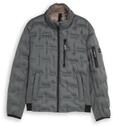 TOM TAILOR Herren Hybrid Steppjacke mit verstaubarer Kapuze, gr&uuml;n, Uni, Gr. XXL