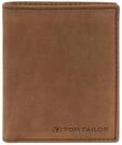 TOM TAILOR Herren TTRON Brieftasche aus Leder, braun, Uni, Gr. ONESIZE