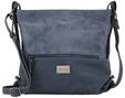 TOM TAILOR Damen TTELIN M Umh&auml;ngetasche mit Material-Mix, blau, Uni, Gr. ONESIZE