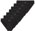 TOM TAILOR Herren Slips aus Baumwolle im 7er-Pack, schwarz, Uni, Gr. L/6
