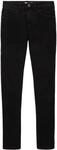 TOM TAILOR Herren TTTROY SLIM Jeans, schwarz, Uni, Gr. 36/34