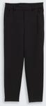 TOM TAILOR DENIM Damen Relaxed Fit Hose mit elastischem Bund, schwarz, Uni, Gr. M